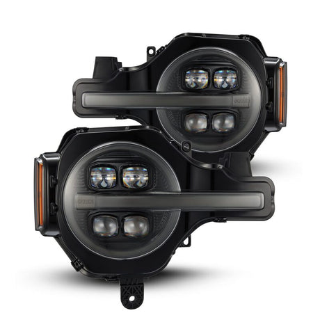 AlphaRex 21-23 Ford Bronco NOVA LED Proj Headlights Alpha-Black w/Activ Light/Seq Signal/DRL AlphaRex Headlights  AXOPROS