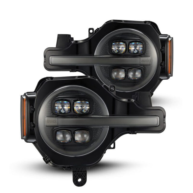 AlphaRex 21-23 Ford Bronco NOVA LED Proj Headlights Alpha-Black w/Activ Light/Seq Signal/DRL AlphaRex Headlights  AXOPROS