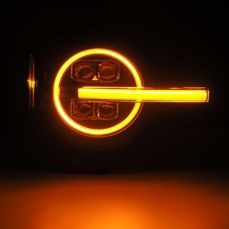 AlphaRex 21-23 Ford Bronco NOVA LED Projector Headlights Black AlphaRex Headlights  AXOPROS