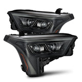 AlphaRex 22-23 Toyota Tundra LUXX-Series Headlights Alpha-Black w/Amber DRL - Req 810029 OR 810030 AlphaRex Headlights  AXOPROS
