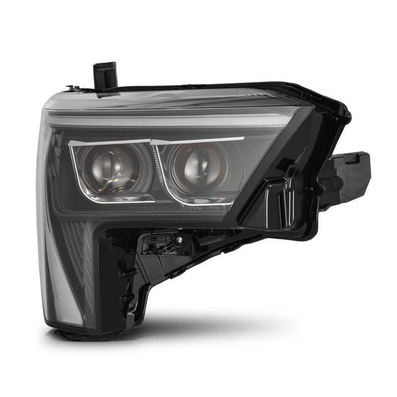 AlphaRex 22-23 Toyota Tundra LUXX-Series Headlights Black w/Amber DRL - Req 810029 OR 810030 AlphaRex Headlights  AXOPROS