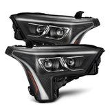 AlphaRex 22-23 Toyota Tundra LUXX-Series Headlights Black w/Amber DRL - Req 810029 OR 810030 AlphaRex Headlights  AXOPROS