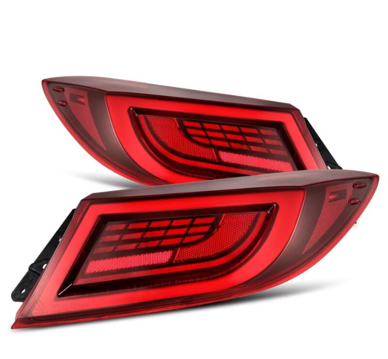 AlphaRex 22-24 Toyota GR86 LUXX LED Taillights Vivid Red AlphaRex Tail Lights  AXOPROS