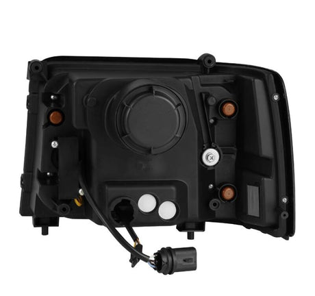 AlphaRex 92-96 Ford F-Series/Bronco LUXX-Series Proj Headlights Blk w/Actv Light SeqSig & SBDRL AlphaRex Headlights  AXOPROS
