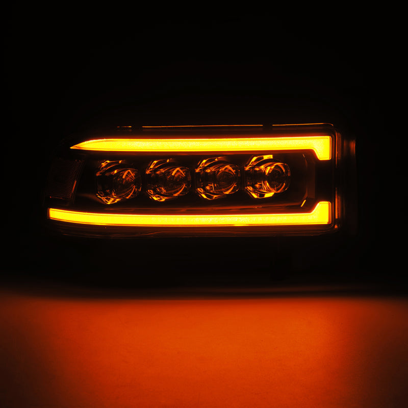 AlphaRex 94-01 RAM 1500 NOVA LED Proj Headlights Blk w/Activ Light/Seq Signal/SB DRL AlphaRex Headlights  AXOPROS