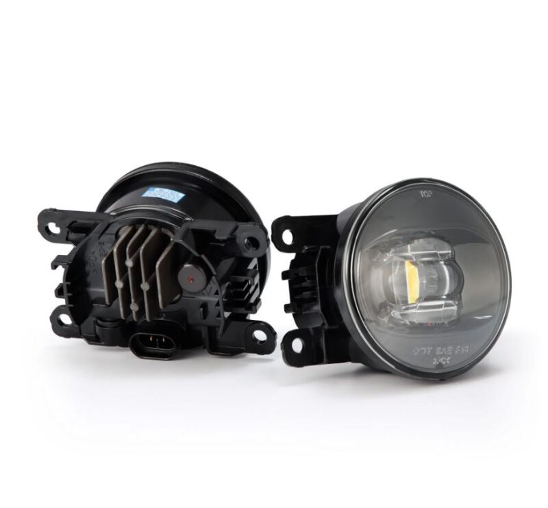 AlphaRex Universal Acura/Ford/Honda/Subaru/Nissan DoubleTap Dual Color LED Proj Fog Lights - Wt/Ambr AlphaRex Fog Lights  AXOPROS