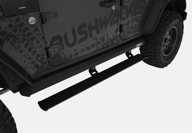 AMP Research 18-24 Jeep Wrangler JL 4DR (Incl. 4XE/Rubicon 392) PowerStep XL - Black AMP Research Running Boards  AXOPROS