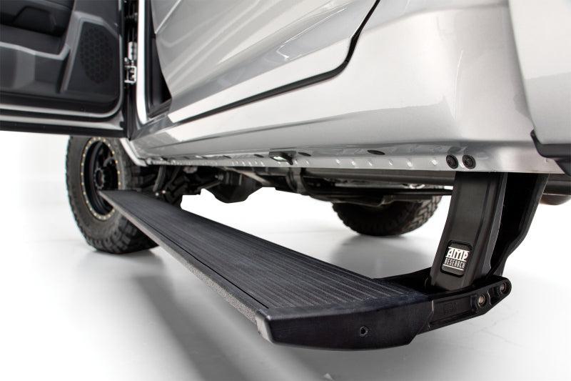 AMP Research 22-23 Chevy/GMC Silverado/Sierra 1500 & 2024 2500/3500HD PowerStep Plug N Play AMP Research Running Boards  AXOPROS