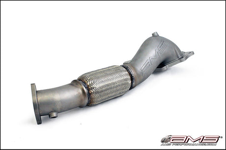 AMS Performance 08-15 Mitsubishi EVO X Widemouth Downpipe w/Turbo Outlet Pipe AMS Downpipes  AXOPROS