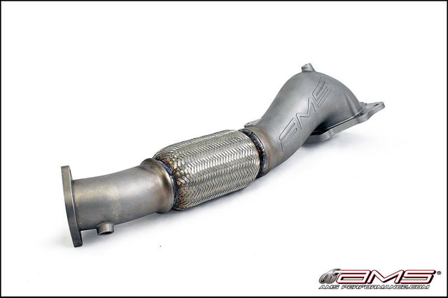 AMS Performance 08-15 Mitsubishi EVO X Widemouth Downpipe w/Turbo Outlet Pipe AMS Downpipes  AXOPROS