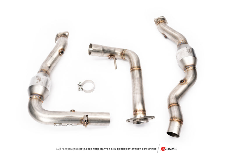 AMS Performance 17-20 Ford Raptor 3.5L Ecoboost Street Downpipes AMS Downpipes  AXOPROS