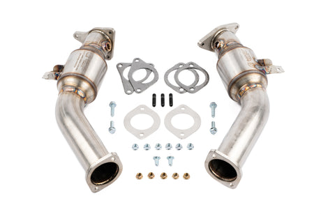 AMS Performance VR30DDTT Street Lower Downpipes w/GESI Catalytic Converter AMS Downpipes  AXOPROS