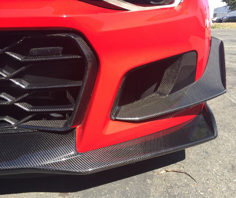 Anderson Composites AC-ADB17CHCAMZL-LE Type-LE Carbon Fiber Air Duct Bezels For 2017-2021 Chevrolet Camaro ZL1 1LE Anderson Composites Valance Panel Air Duct  AXOPROS