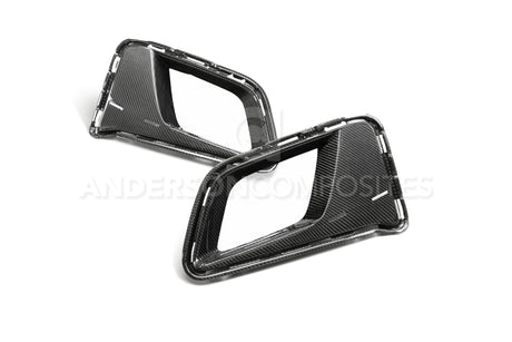 Anderson Composites AC-ADB17CHCAMZL-LE Type-LE Carbon Fiber Air Duct Bezels For 2017-2021 Chevrolet Camaro ZL1 1LE Anderson Composites Valance Panel Air Duct  AXOPROS