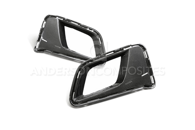 Anderson Composites AC-ADB17CHCAMZL-LE Type-LE Carbon Fiber Air Duct Bezels For 2017-2021 Chevrolet Camaro ZL1 1LE Anderson Composites Valance Panel Air Duct  AXOPROS