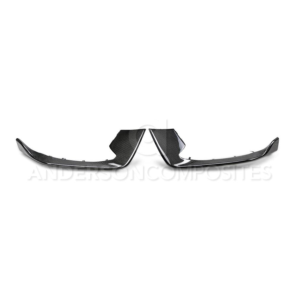 Anderson Composites AC-FBI15MU350 Carbon Fiber Front Bumper Inserts For 2015-2020 Ford Mustang Shelby GT350 Anderson Composites Bumper Insert  AXOPROS