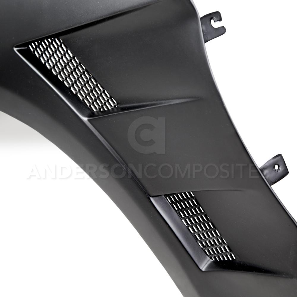 Anderson Composites AC-FF15FDMU-AT-GF Type-AT Fiberglass Front Fenders For 2015-2017 Ford Mustang (04inch Wider) (pair) Anderson Composites Fender  AXOPROS