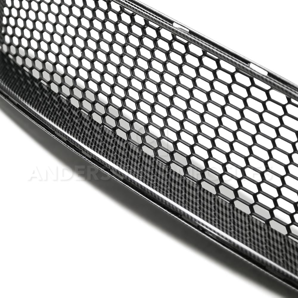 Anderson Composites AC-FG18FDMU-GT Type-GT Carbon Fiber Upper Grille For 2018-2020 Ford Mustang GT Anderson Composites Grille  AXOPROS