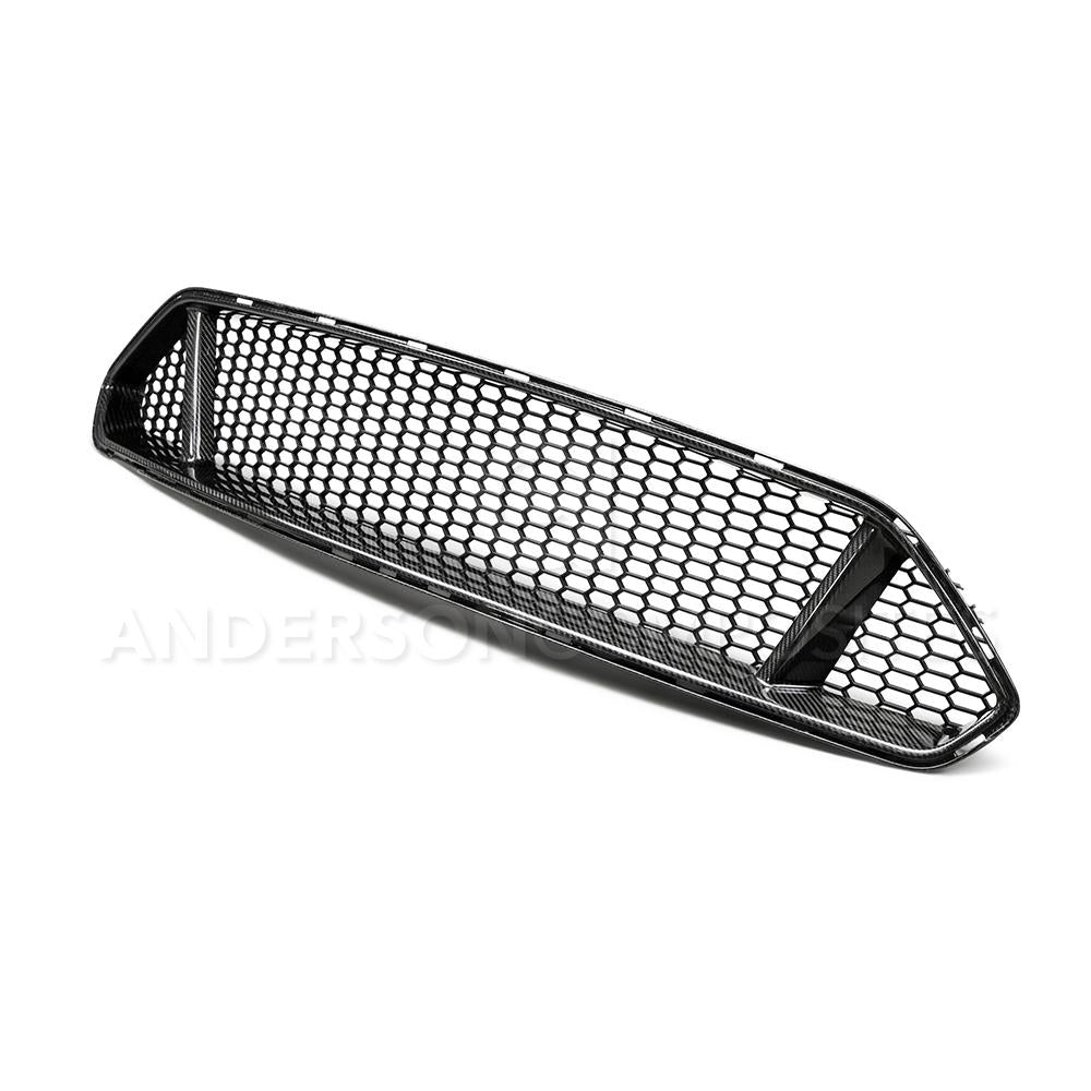 Anderson Composites AC-FG18FDMU-GT Type-GT Carbon Fiber Upper Grille For 2018-2020 Ford Mustang GT Anderson Composites Grille  AXOPROS