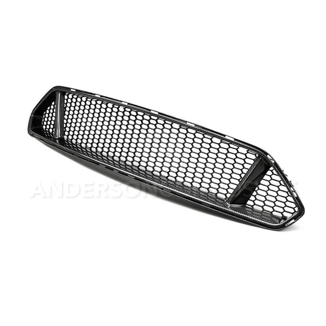 Anderson Composites AC-FG18FDMU-GT Type-GT Carbon Fiber Upper Grille For 2018-2020 Ford Mustang GT Anderson Composites Grille  AXOPROS