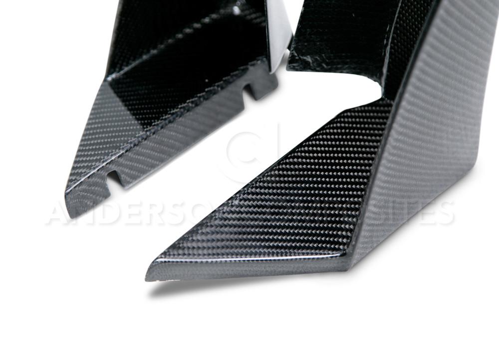 Anderson Composites AC-FL14CHC7-Z6XC Carbon Fiber Front Bumper Canards For 2015-2019 Chevrolet Corvette C7 Z06Careful! This Is Just The Canards Anderson Composites Aero Splitter  AXOPROS