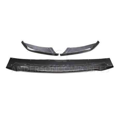 Anderson Composites AC-FL15MU350 Carbon Fiber Front Splitter For 2015-2020 Ford Mustang Shelby GT350 (3PC) Anderson Composites Aero Splitter  AXOPROS