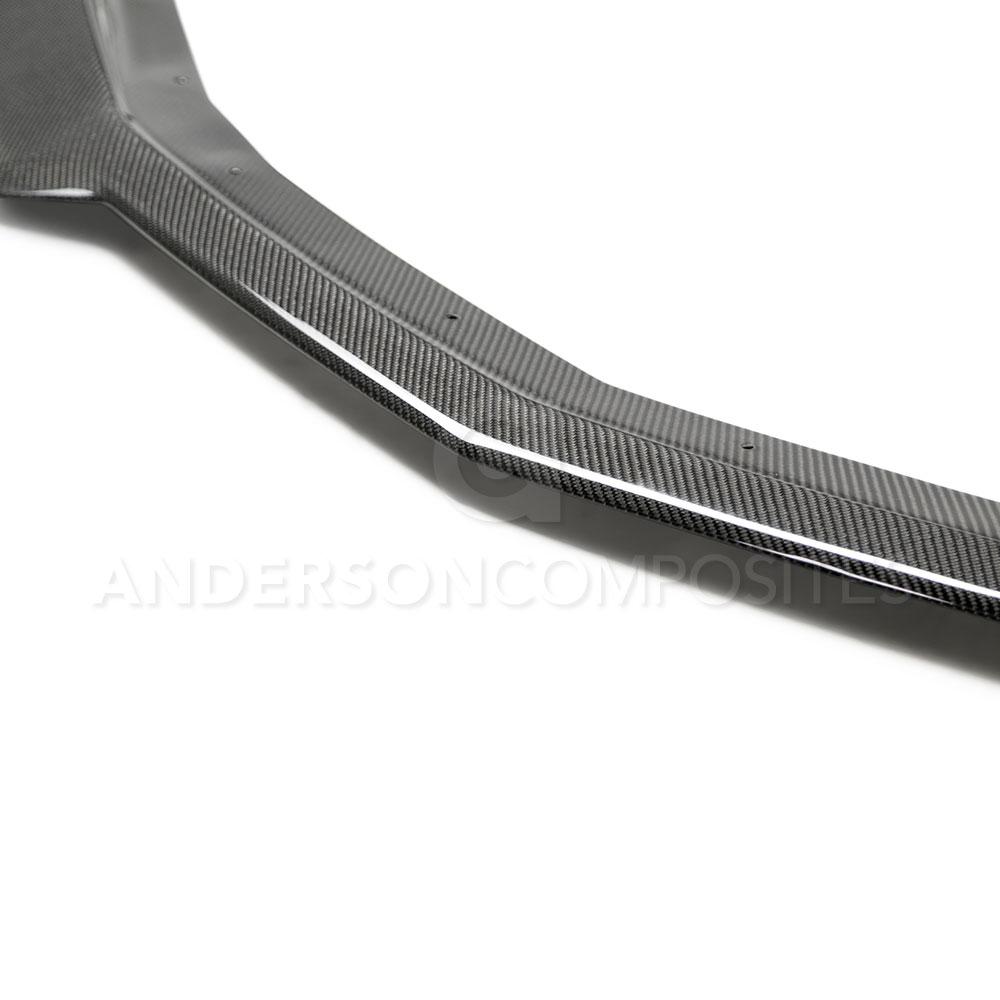 Anderson Composites AC-FL19CHCAMSS-OE Type-OE Carbon Fiber Front Chin Spoiler For 2019-2021 Chevrolet Camaro SS (upper) Anderson Composites Aero Splitter  AXOPROS