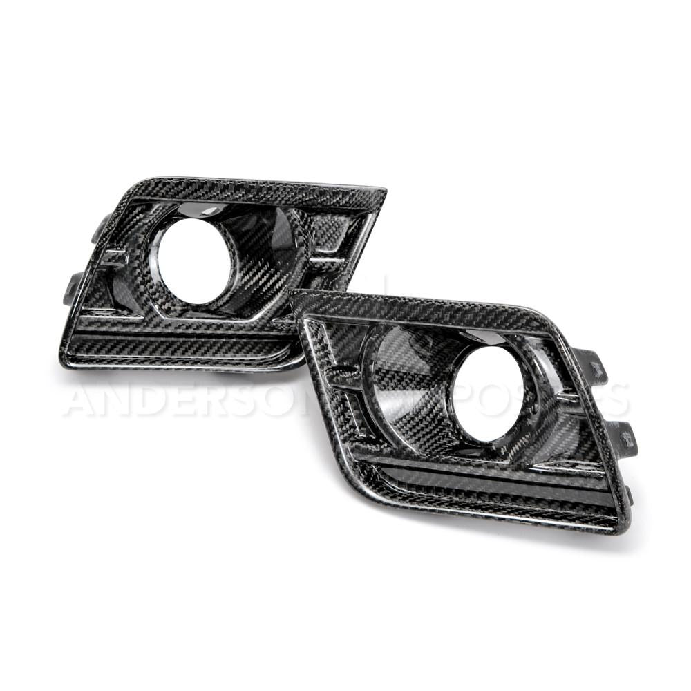 Anderson Composites AC-FLS14CHCAM-Z28 Type-Z28 Carbon Fiber Air Duct Bezels For 2014-2015 Chevrolet Camaro Z28 Anderson Composites Fog Light Bezel  AXOPROS