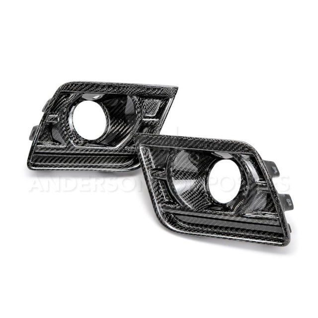 Anderson Composites AC-FLS14CHCAM-Z28 Type-Z28 Carbon Fiber Air Duct Bezels For 2014-2015 Chevrolet Camaro Z28 Anderson Composites Fog Light Bezel  AXOPROS