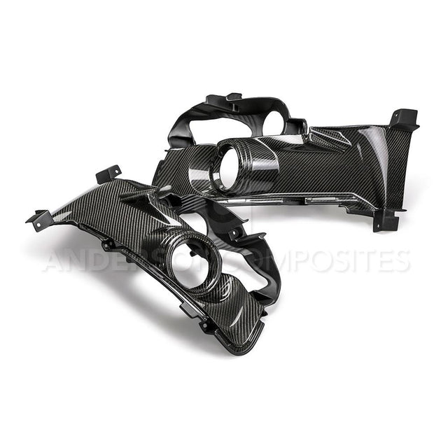 Anderson Composites AC-FLS15FDMU Carbon Fiber Fog Light Surrounds For 2015-2017 Ford Mustang Anderson Composites Fog Light Bezel  AXOPROS
