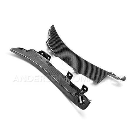 Anderson Composites AC-FSG15MU350 Carbon Fiber Rear Splash Guards For 2015-2020 Ford Mustang Shelby GT350 Anderson Composites Quarter Panel Splash Shield  AXOPROS