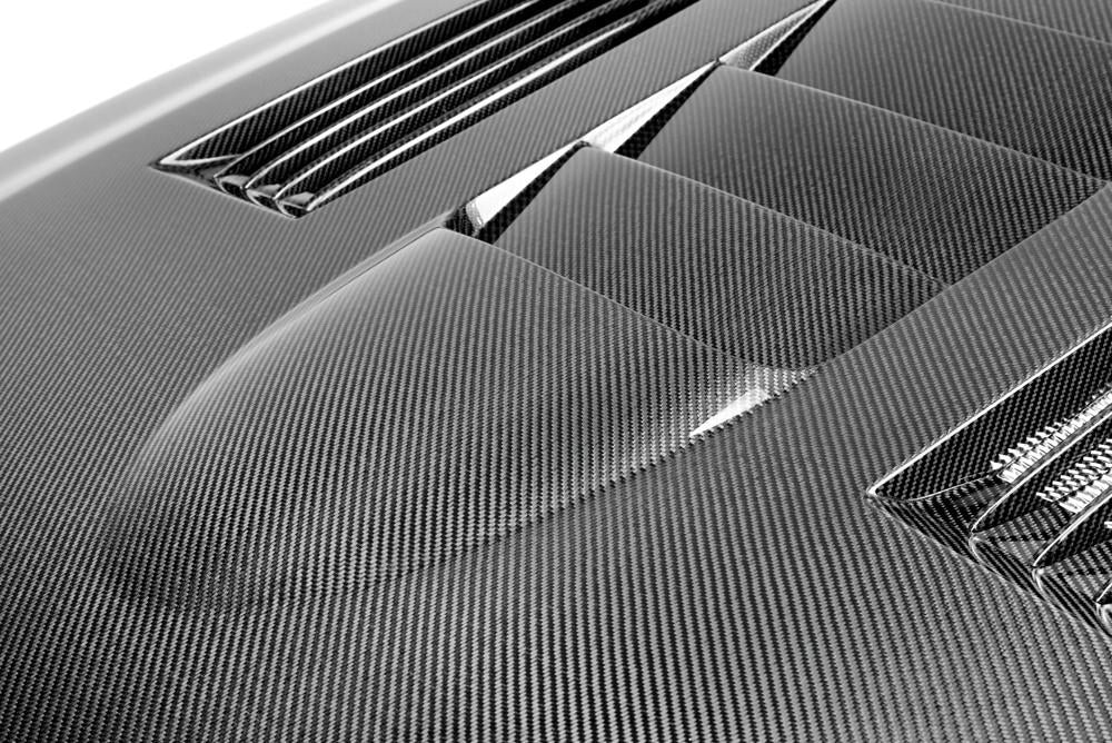 Anderson Composites AC-HD0506FDMU-SS Type-SS Carbon Fiber Hood For 2005-2009 Ford Mustang Anderson Composites Hood  AXOPROS