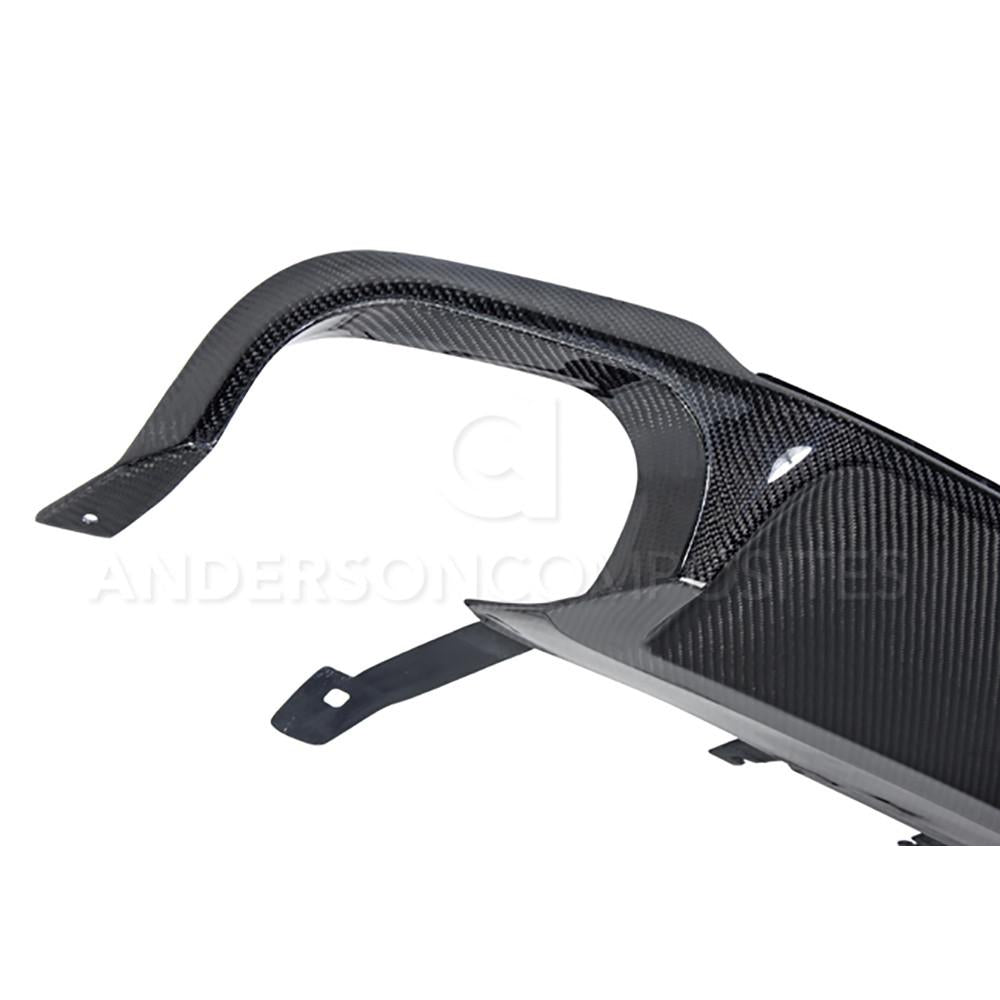 Anderson Composites AC-RD1213FDGT Carbon Fiber Rear Diffuser For 2013-2014 Ford Mustang GT500 And 2013-2014 Mustang GT W/APP PKG 2013 BOSS 302 Anderson Composites Valance Panel  AXOPROS