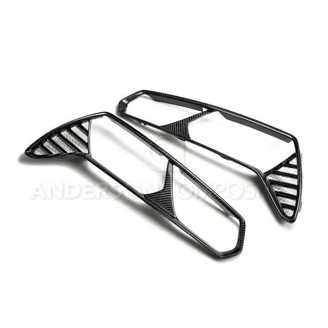 Anderson Composites AC-TLB14CHC7 Carbon Fiber Taillight Bezels For 2014-2019 Chevrolet Corvette C7 Stingray/Z06 Anderson Composites Tail Light Bezel  AXOPROS
