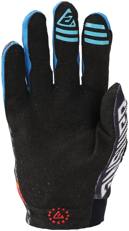 Answer 25 Aerlite Drip Gloves Black/White/Rainbow - Medium Answer Gloves  AXOPROS