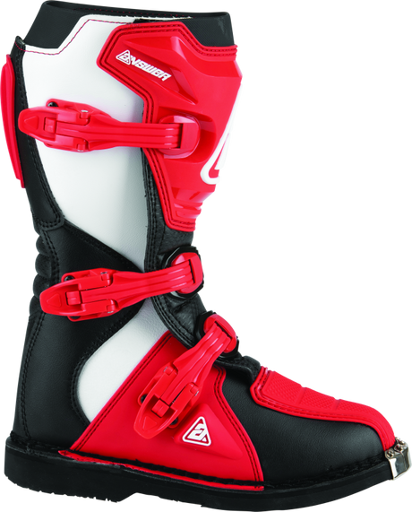 Answer AR1 Boot Black/Red Youth - 1 Answer Motorcycle Boots  AXOPROS