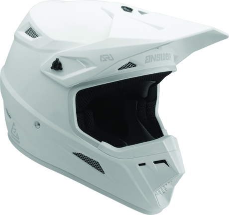 Answer AR1 Solid Helmet White Youth - Small Answer Helmets and Accessories  AXOPROS
