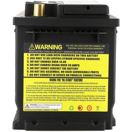 Antigravity H6/Group 48 Lithium Car Battery Antigravity Batteries Batteries  AXOPROS