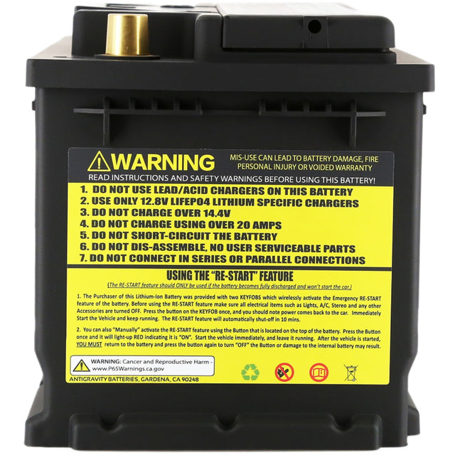 Antigravity H7/Group 94R Lithium Car Battery w/Re-Start Antigravity Batteries Batteries  AXOPROS