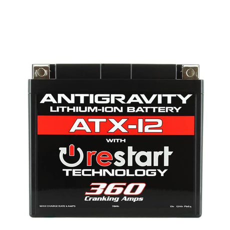Antigravity YTX12 Lithium Battery w/Re-Start Antigravity Batteries Batteries  AXOPROS