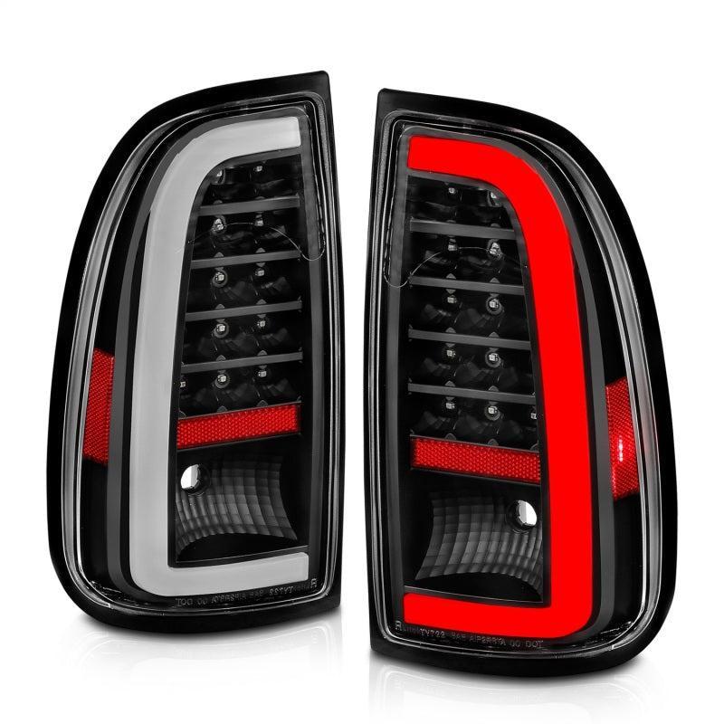 ANZO 00-06 Toyota Tundra LED Taillights w/ Light Bar Black Housing Clear Lens ANZO Tail Lights  AXOPROS