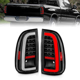 ANZO 00-06 Toyota Tundra LED Taillights w/ Light Bar Black Housing Clear Lens ANZO Tail Lights  AXOPROS