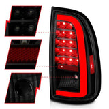 ANZO 00-06 Toyota Tundra (Std. Bed/Reg Cab) LED Taillights w/Light Bar Black Housing Smoke Lens ANZO Tail Lights  AXOPROS