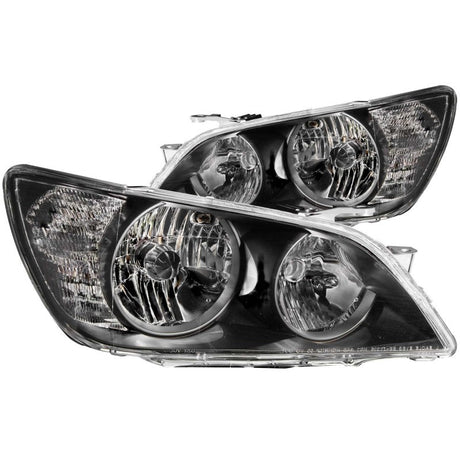 ANZO 2001-2005 Lexus Is300 Crystal Headlights Black ANZO Headlights  AXOPROS