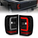 ANZO 01-11 Ford Ranger LED Taillights - Black Housing w/ Smoke Lens & Light Bar ANZO Tail Lights  AXOPROS
