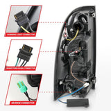 ANZO 05-15 Toyota Tacoma Full LED Tail Lights w/Light Bar Sequential Black Housing Clear Lens ANZO Tail Lights  AXOPROS