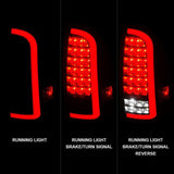 ANZO 05-15 Toyota Tacoma Full LED Tail Lights w/Light Bar Sequential Black Housing Clear Lens ANZO Tail Lights  AXOPROS