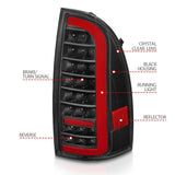 ANZO 05-15 Toyota Tacoma Full LED Tail Lights w/Light Bar Sequential Black Housing Clear Lens ANZO Tail Lights  AXOPROS