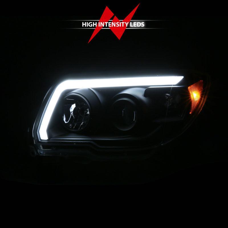 ANZO 06-09 Toyota 4 Runner Projector Headlights Plank Style - Black ANZO Headlights  AXOPROS