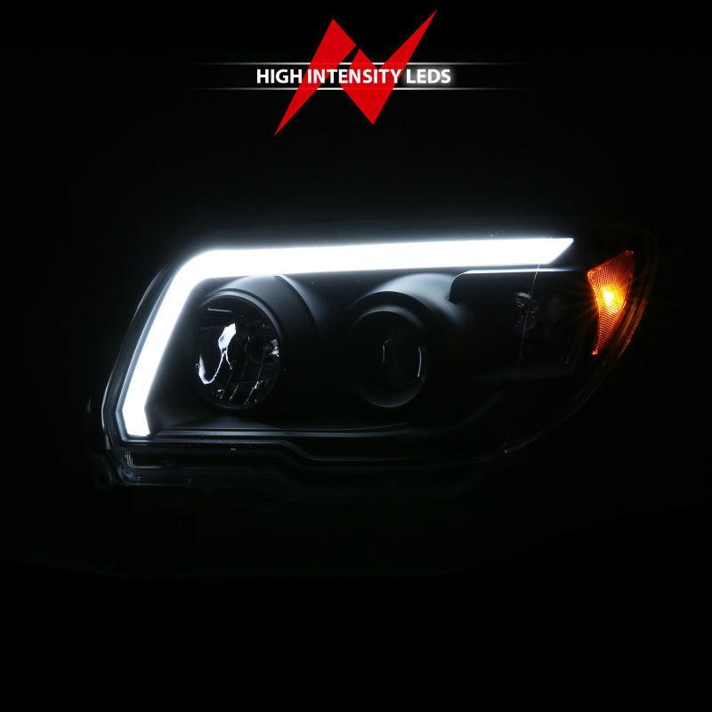 ANZO 06-09 Toyota 4 Runner Projector Headlights Plank Style - Black ANZO Headlights  AXOPROS